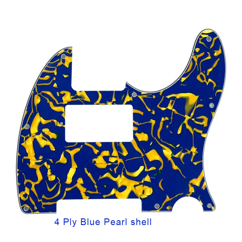 blue pearl shell Pleroo гитарные аксессуары накладки с 8 винтами для американского стандарта PAF Humbucker Tele Telecaster гитарная пластина для царапин - Цвет: blue pearl shell