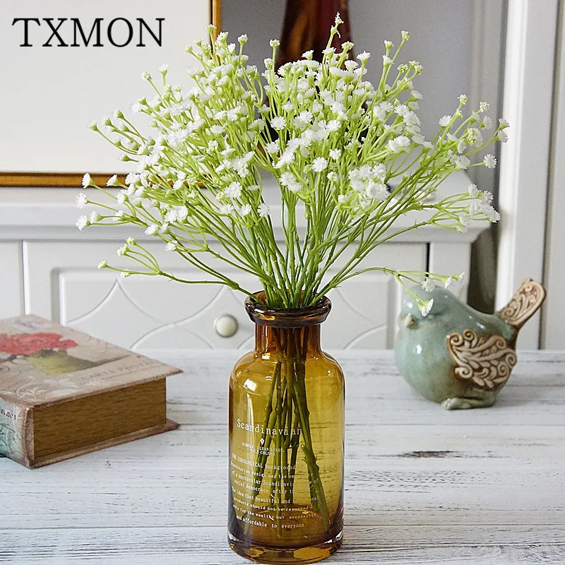 3 ветки веточки пластик Звездное Моделирование поддельные цветы дома гостиной