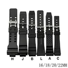 Ремешок силиконовый для наручных часов casio EF, резиновый сменный Браслет для электронных часов, 16 мм 18 мм 20 мм 22 мм
