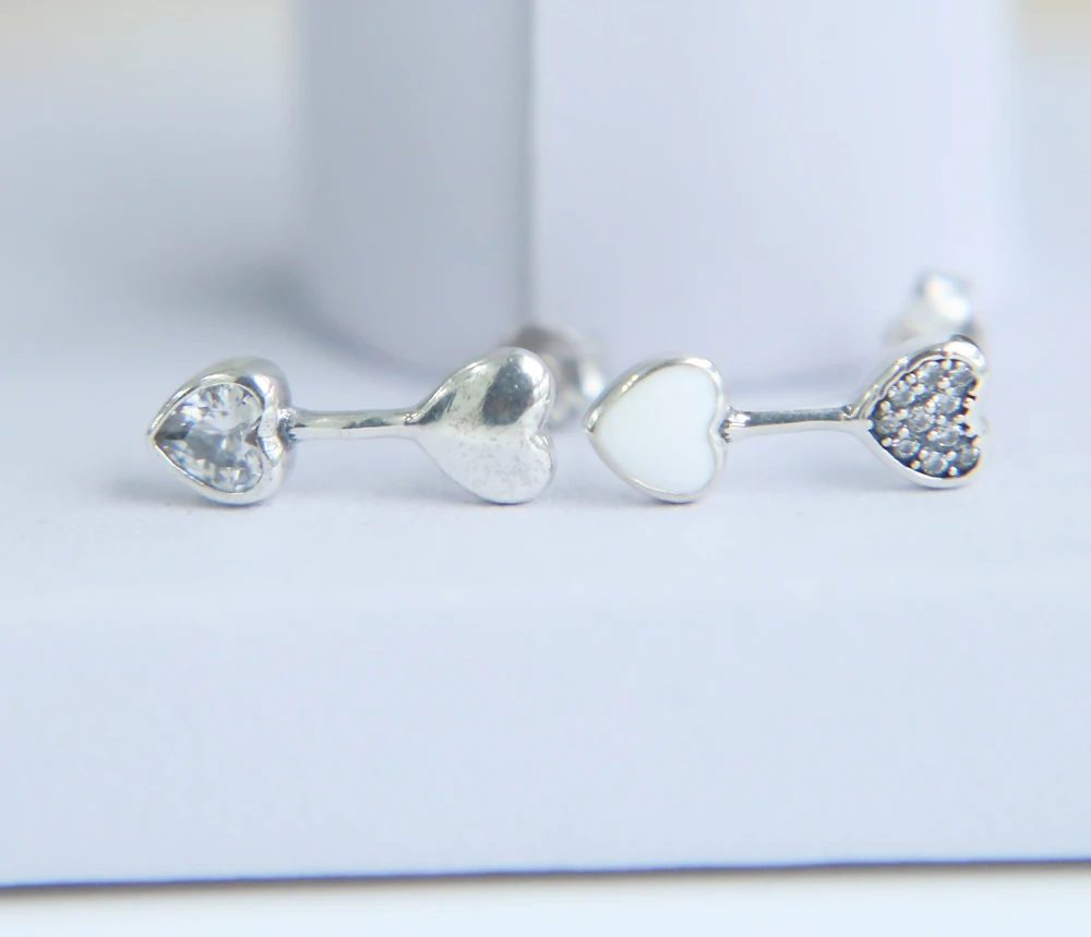 Модные AAA кубические циркониевые большие серьги в форме сердца подарок на день