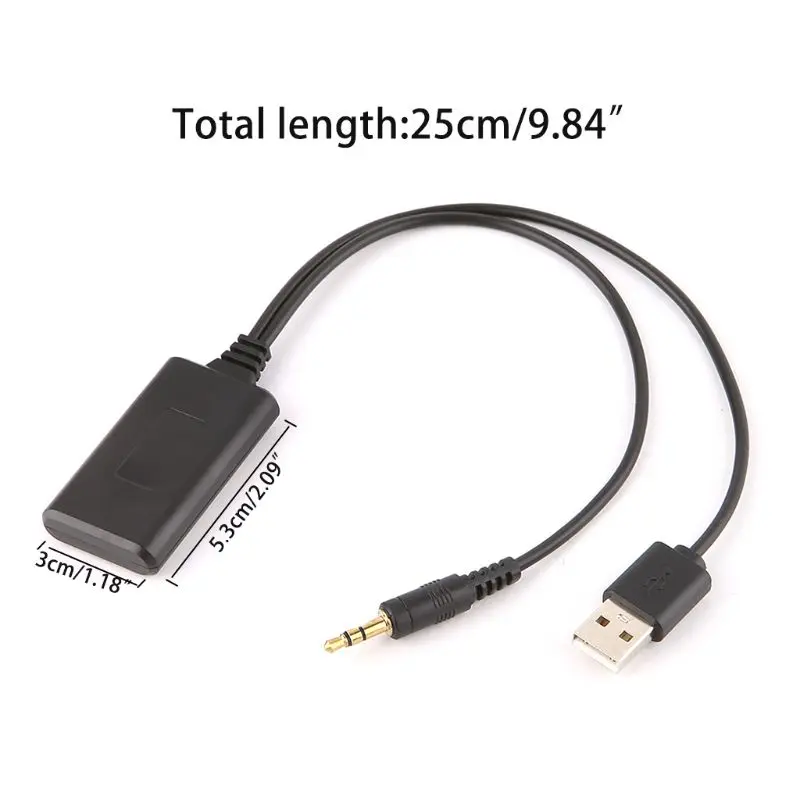 Автомобиля 12V модуль bluetooth адаптер Беспроводной Радио Стерео AUX IN Aux Кабель USB 3 5 мм