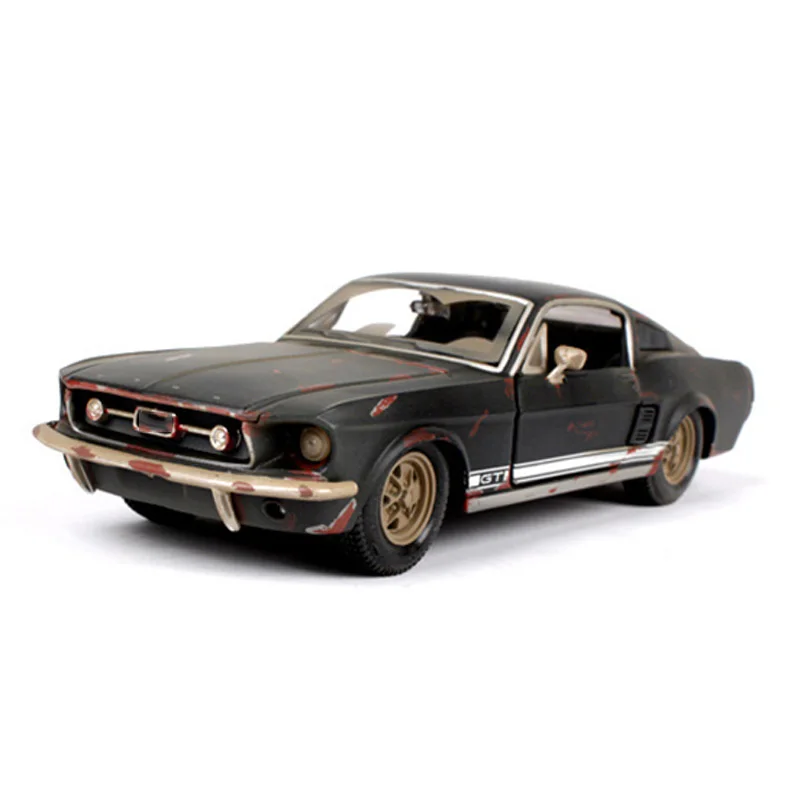 Детские игрушки Maisto 1:24, старая версия 1967, Mustang GT, черные спортивные машины, 1/24 сплав, литая под давлением модель автомобиля, игрушки для коллекции