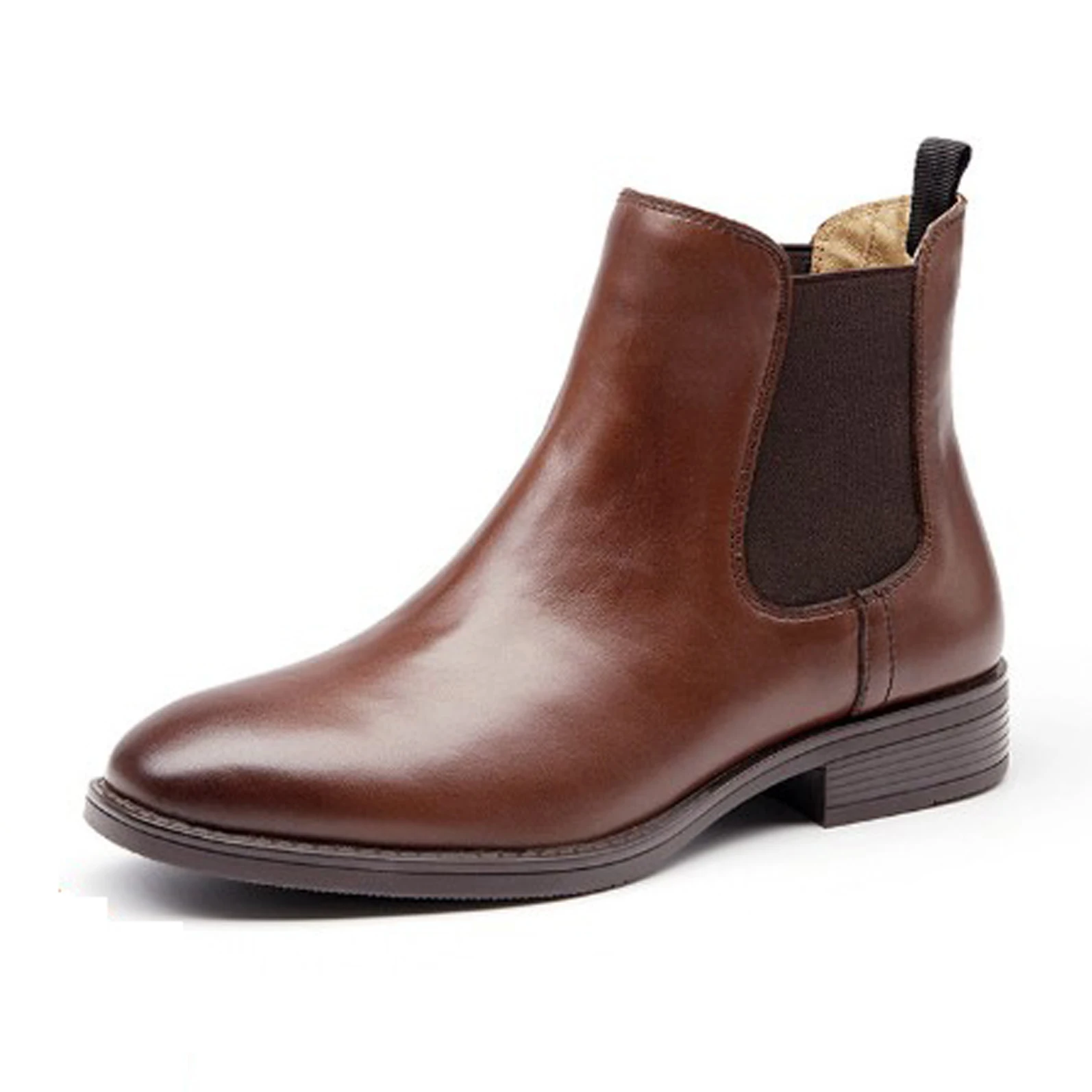 Женские ботинки из натуральной коровьей кожи черные Винтажные на плоской