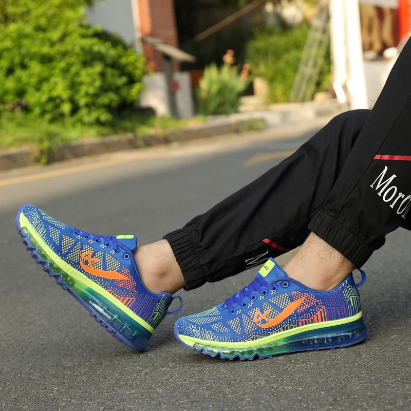 Новый Бренд Дизайнер Мужчины Повседневная Обувь Смешанные Цвета Летать