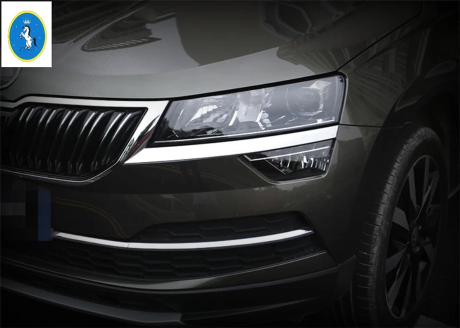 Автоаксессуары Yimaautotrims фара для передних фар защита век бровей Накладка Skoda Karoq 2018