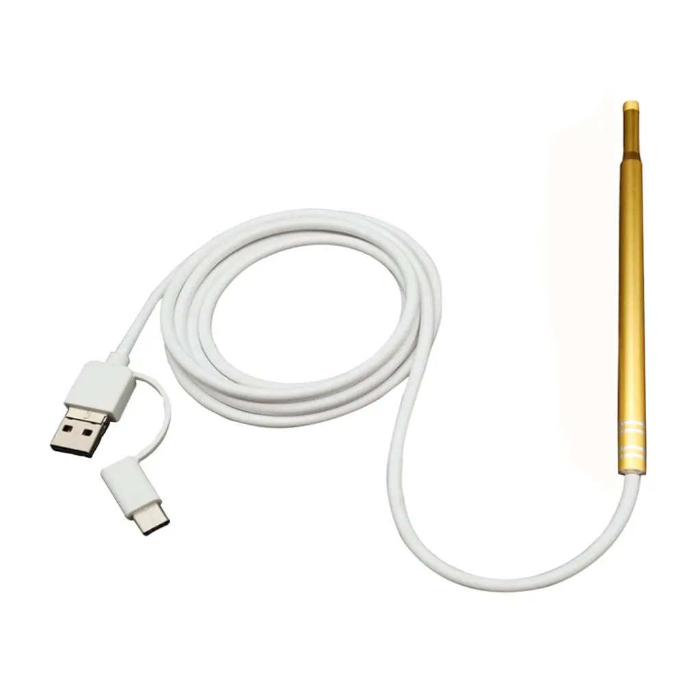 USB порт ушной и носовой эндоскоп визуальная линза мини камера Earpick Otoscope
