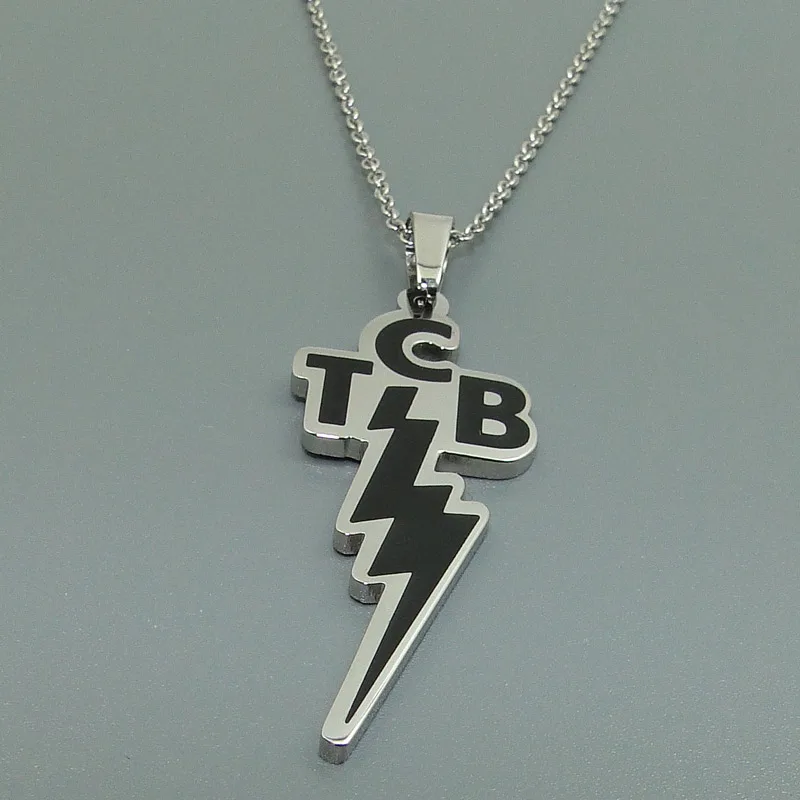 Подвеска DICAYLUN ожерелье Elvis памятные молнии буквы TCB забота о бизнесе ювелирные