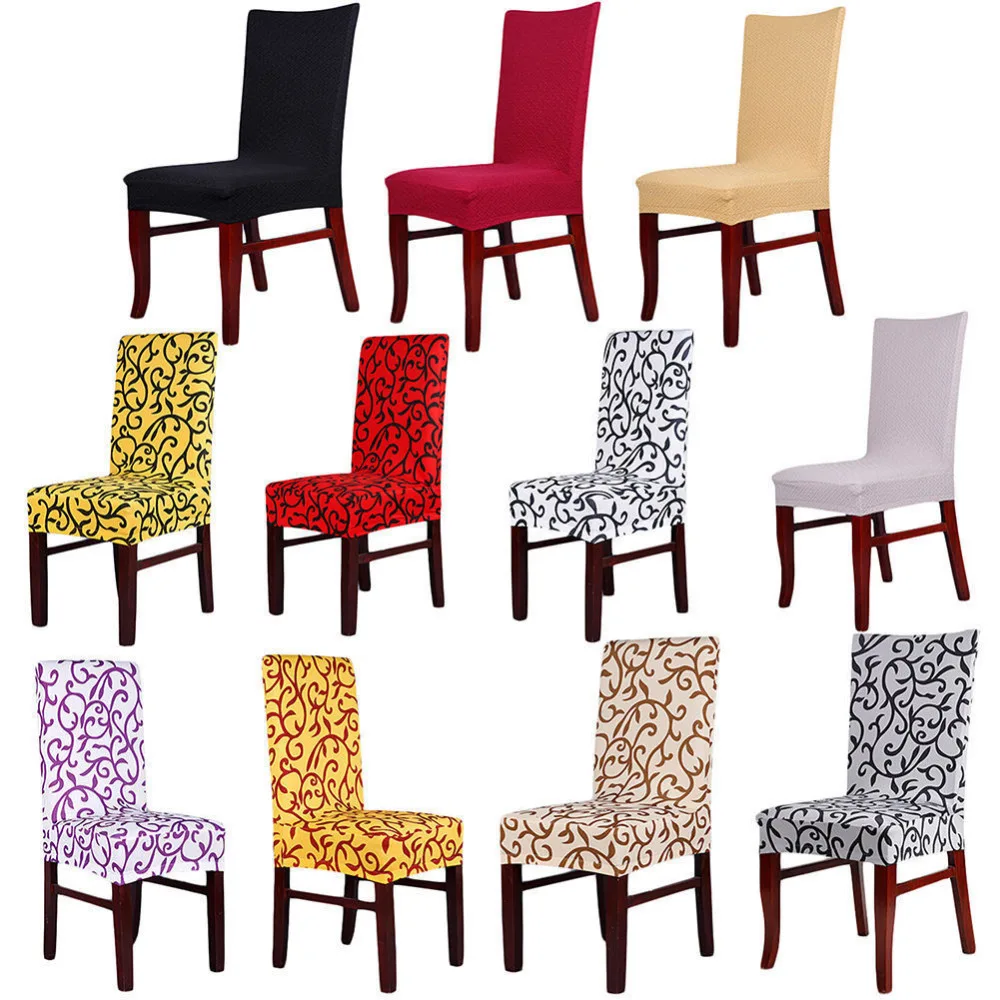 Растягивающийся короткий съемный стул для столовой чехол стула плоские чехлы |