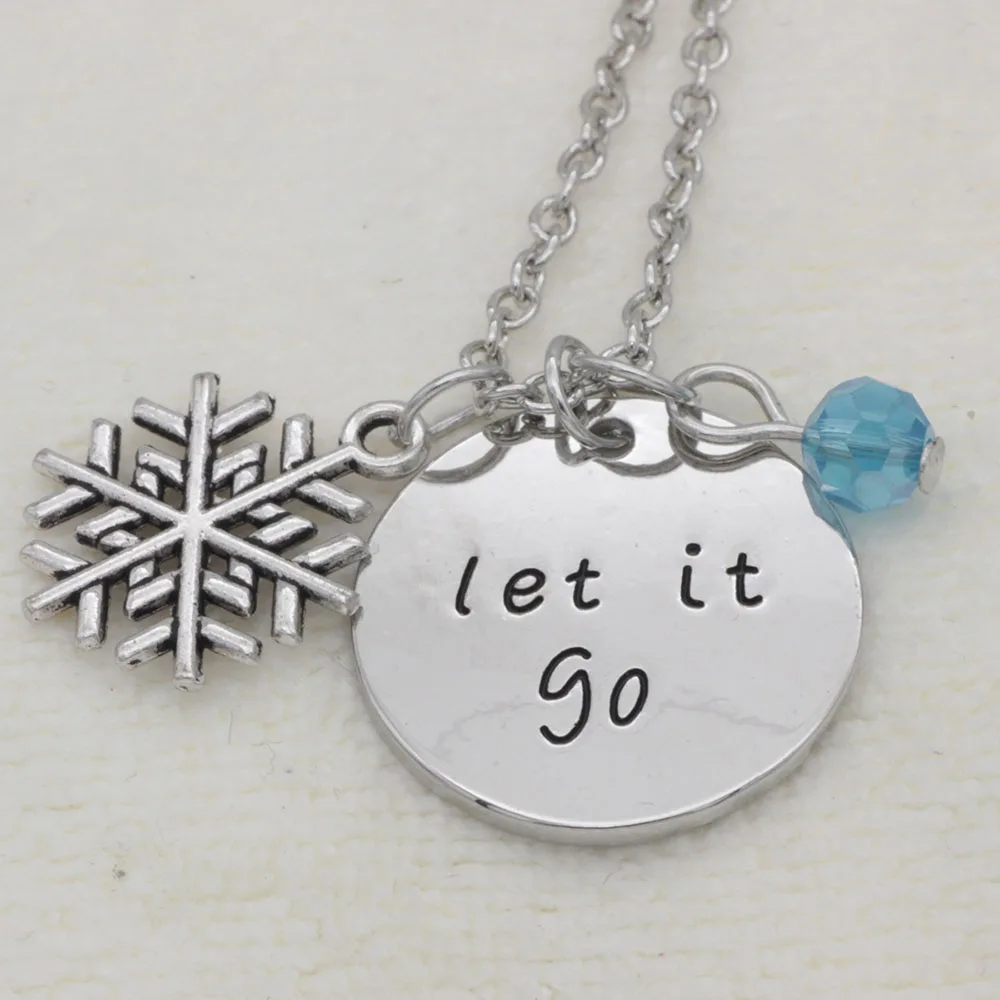 Yamily 12 шт/Let it go подвеска ожерелье Снежинка Шарм Вдохновленный Рождественский