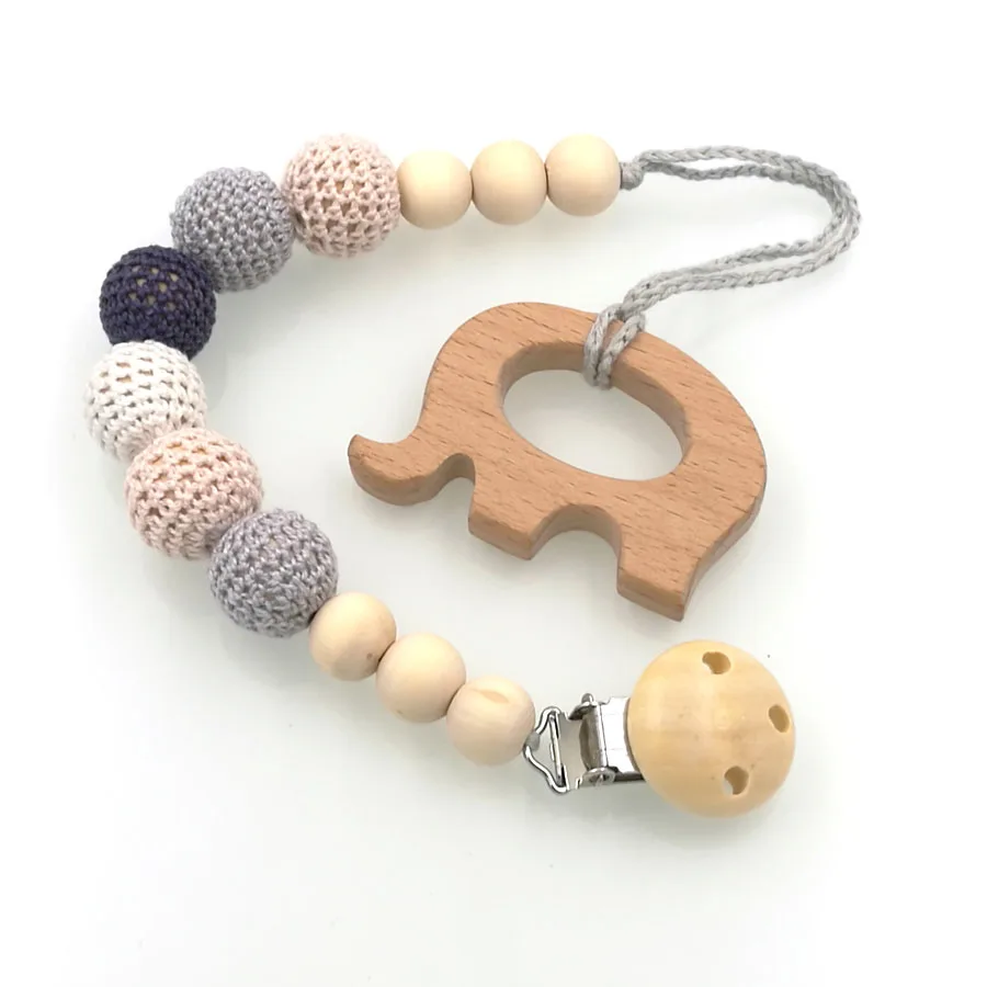 Небесно Голубой детский Прорезыватель для зубов держатель соски пустышки с