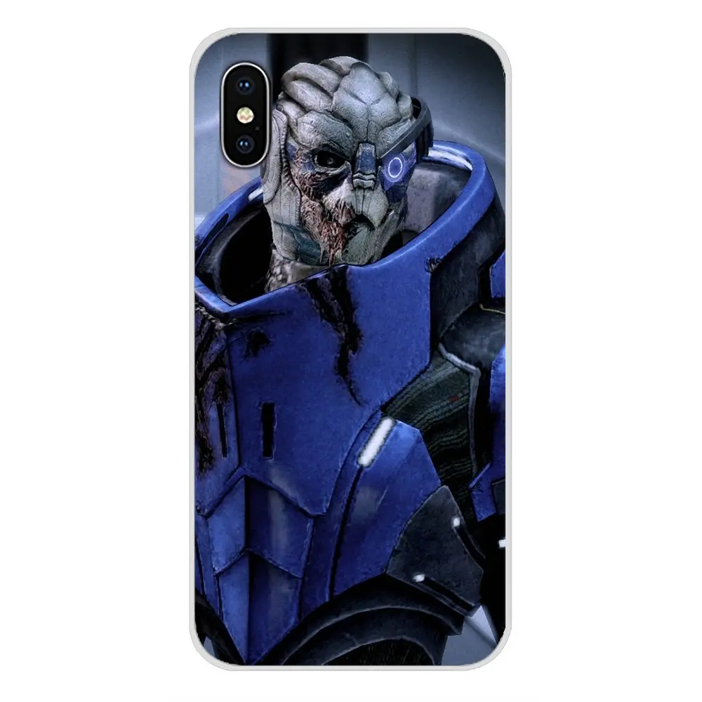 Garrus Vakarian Mass Effect для Apple iPhone X XR XS MAX 4 4S 5 5S 5C SE 6 6S 7 8 Plus ipod touch TPU Прозрачный