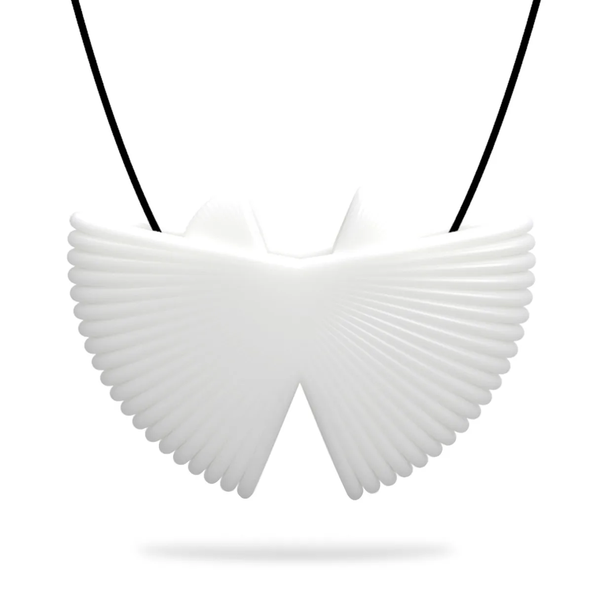 

Tooarts Design Pendant 3D Printed Jewelry Fan Elegant Modeling Pendant Jewelry Necklace Accessories