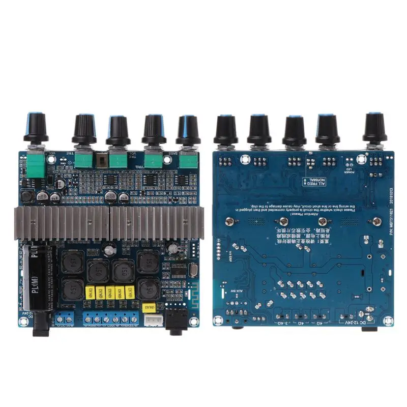 2x50 W + 100 TPA3116 высокое Мощность Bluetooth цифровой усилитель аудио доска с регулируемой