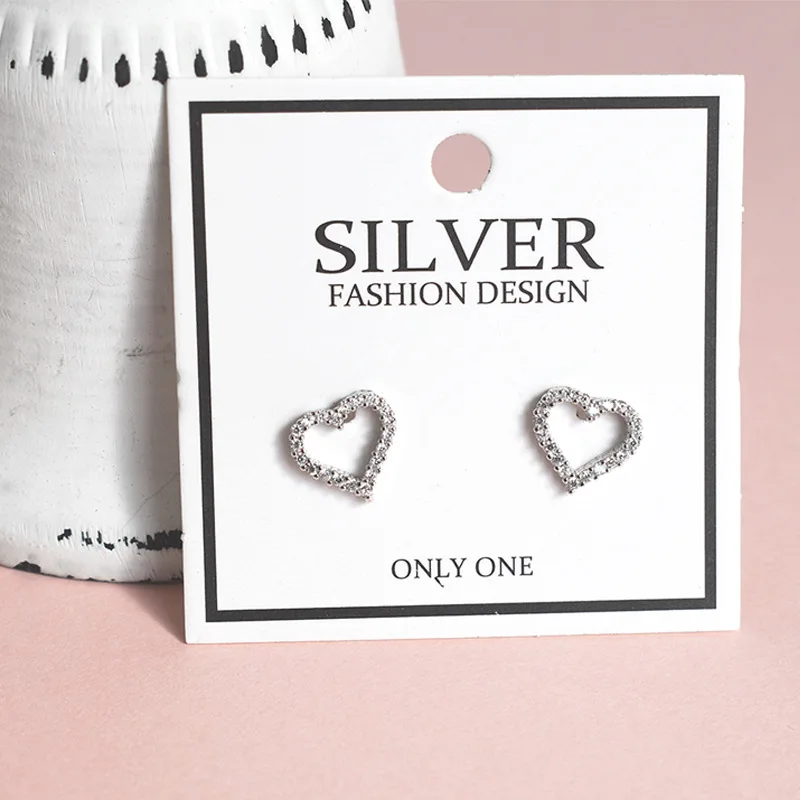 LOVE Heart 925 пробы серебряные серьги для женщин INS серебро ювелирные изделия шпильки