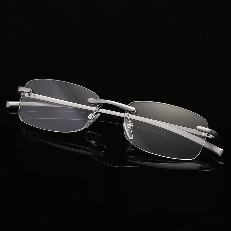 

Reading glasses Ultralight Frameless Reading Glasses Men Business Resin Clear Lens Presbyopic Glasses Eyewear Glasses +1.0to+4.0