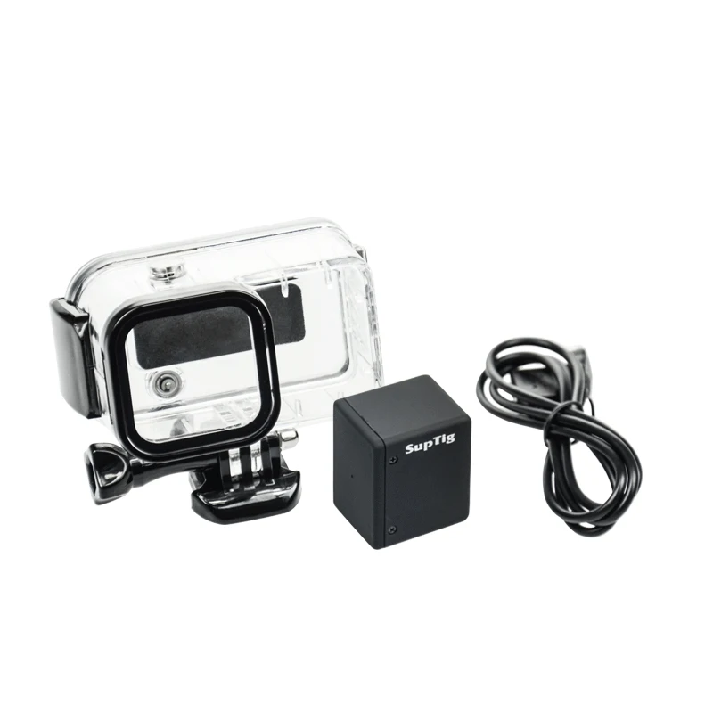 Запасной аккумулятор Suptig для GoPro запасной 1050 мА/ч + Водонепроницаемый чехол Hero 4