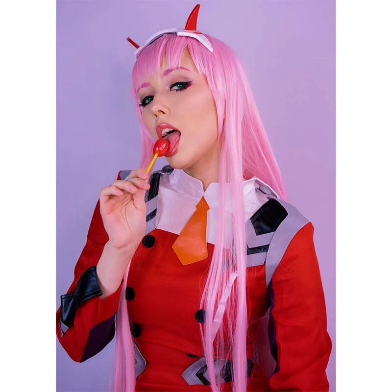 ROLECOS 2018 японское аниме Дарлинг на франссе Косплей Zero Two 02 косплей женские длинные