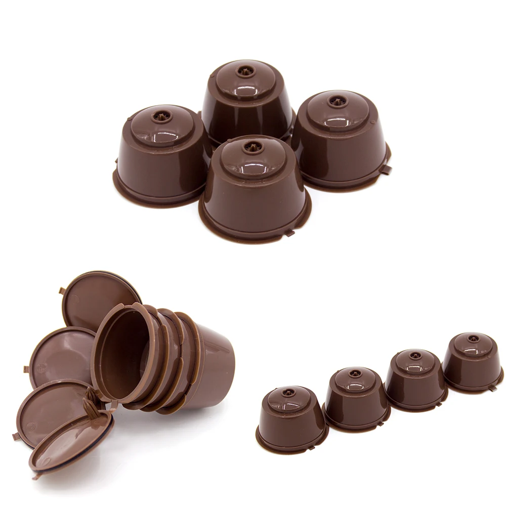 4 шт. многоразовые Многоразовые капсулы с кофе для Nescafe Capsula ложка машины Maker Кофе