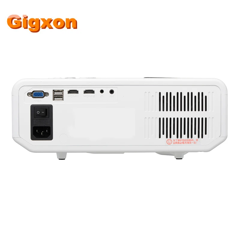 Gigxon G817 1080P HD супер проектор 200 дюймов 3200 люмен 1300: 1 USB/sd карта/VGA/AV/наушники для
