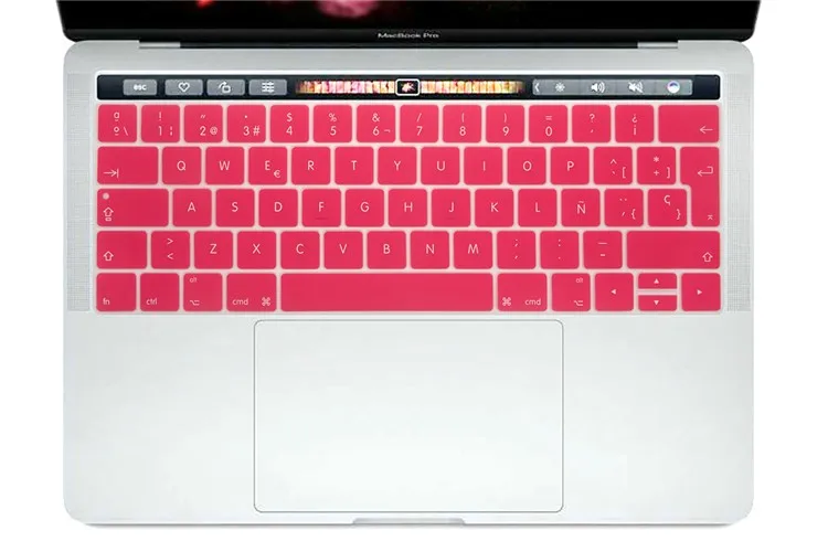 Европейская Испанская версия чехол для клавиатуры для нового MacBook Pro 1" A1706 и Pro 15" A1707 с сенсорной панелью( релиз) протектор