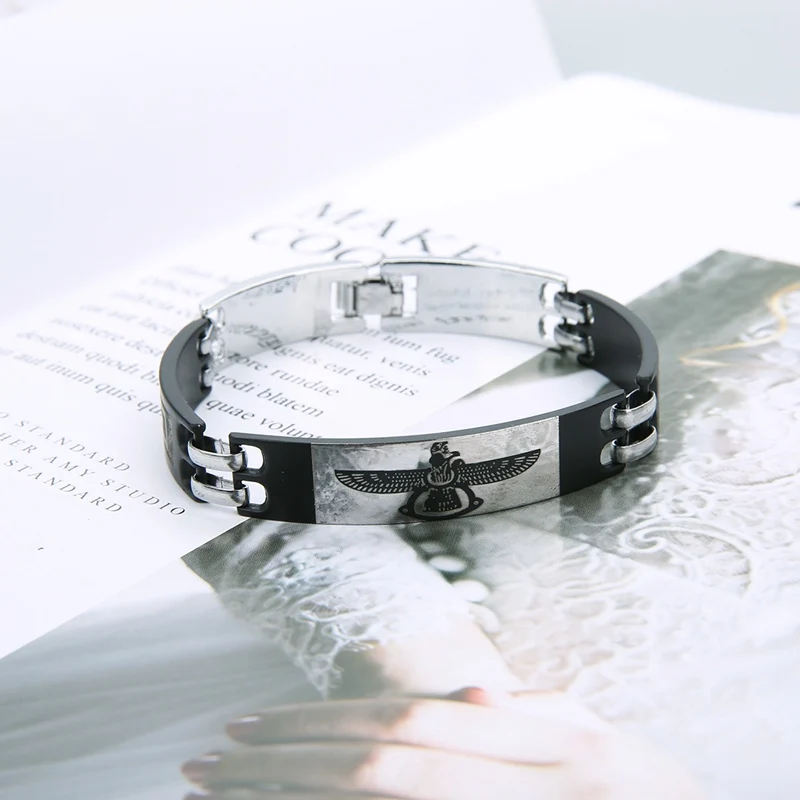 DC Для мужчин Браслеты Titnaum Сталь личности Модные украшения с рисунком Орла для