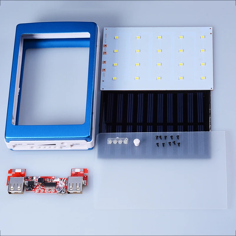 (Без батареи) 10000 мАч Универсальный 5 в PCBA Солнечный блок питания для телефона