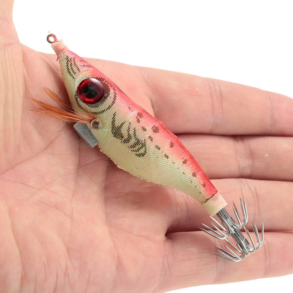Бесплатная Фишер 12 штук люминесцентных Блесен приманки в виде креветки