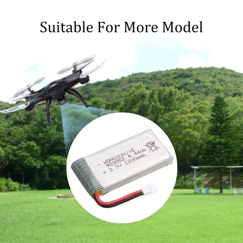 5 шт. перезаряжаемый 4.44wh 3,7 V 1200mAh Lipo аккумулятор+ зарядное устройство для Syma X5SW X5SC M18 H5P Радиоуправляемый Дрон Квадрокоптер