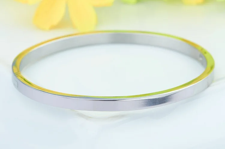 Лучший браслет из нержавеющей стали цвета розового золота Женский