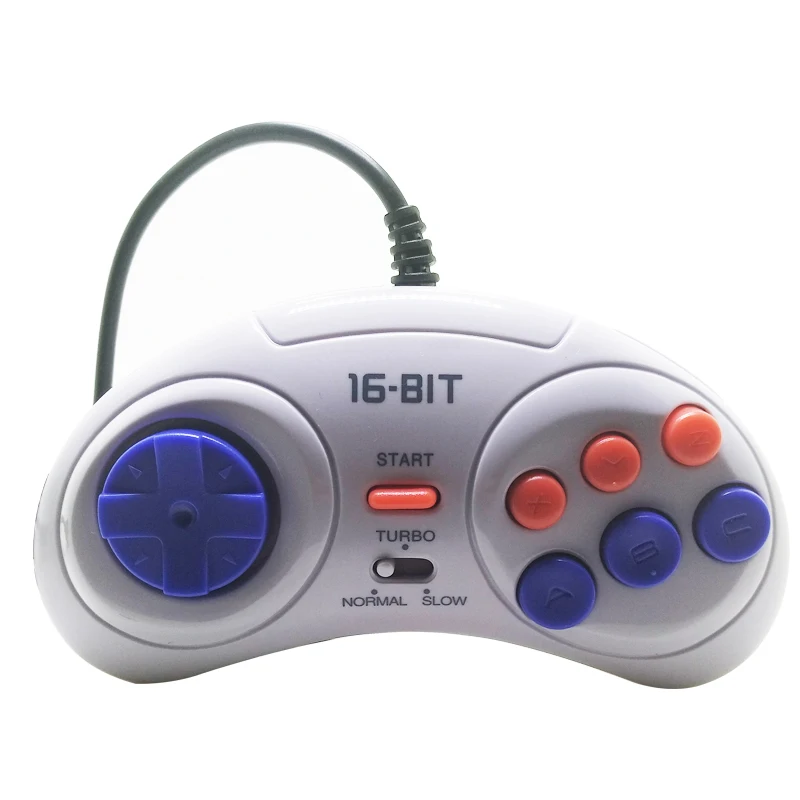 2 шт. игровой контроллер для SEGA Genesis 16 бит ручка геймпад MD аксессуары игры