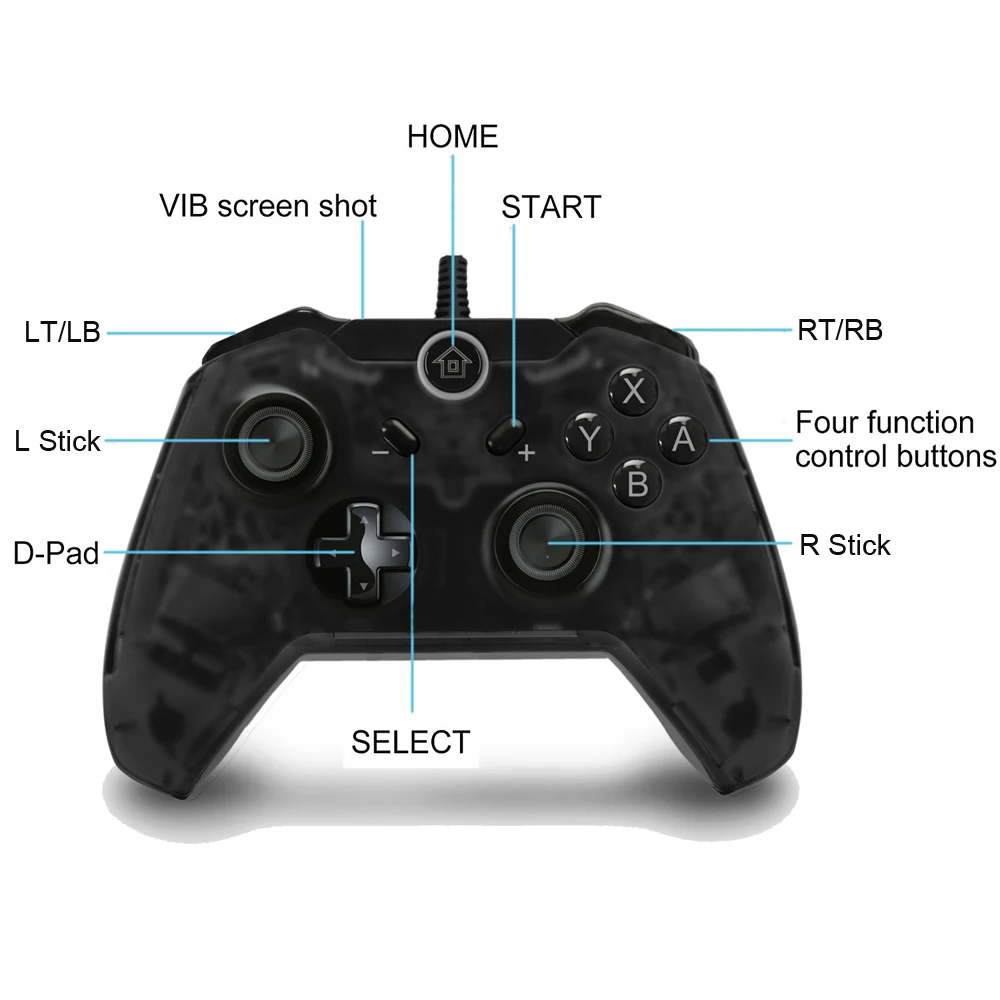 EastVita проводной Pro контроллер для консольный переключатель Nintendo и ПК с сенсорным экраном 7,2 ноги usb кабель с двойным мотором вибрации для Nintend r29