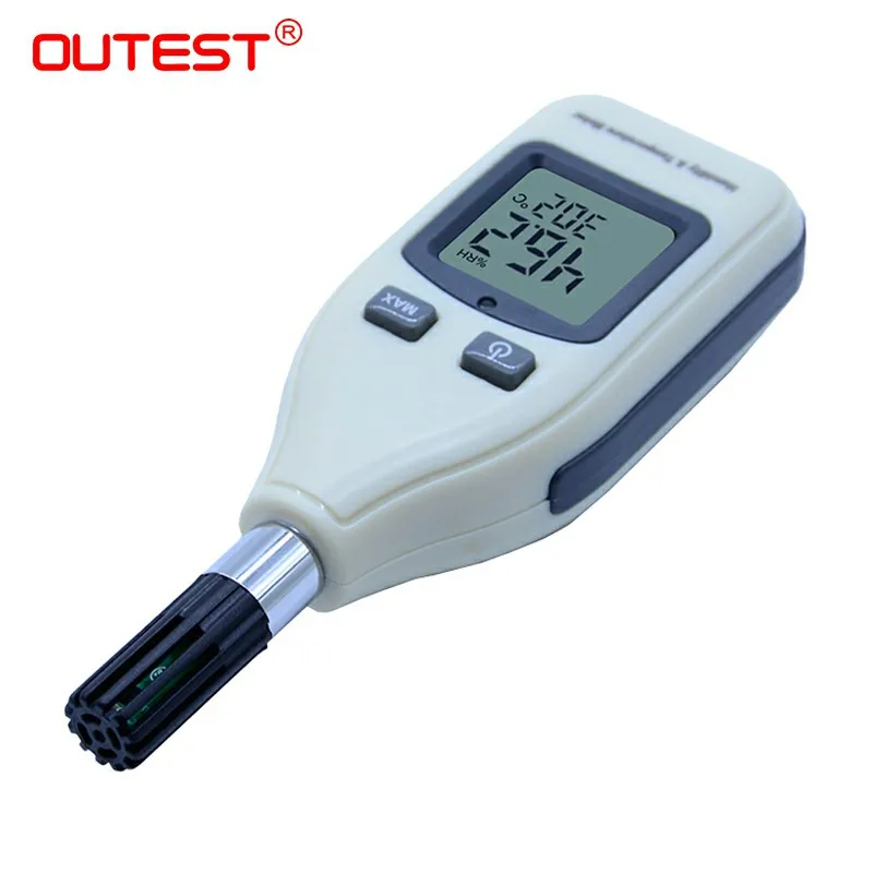 

Portable High Precision Digital Hygrometer Thermometer GM1362 Humidity & Temperature Meters w /LCD Backlilght & Data Hold