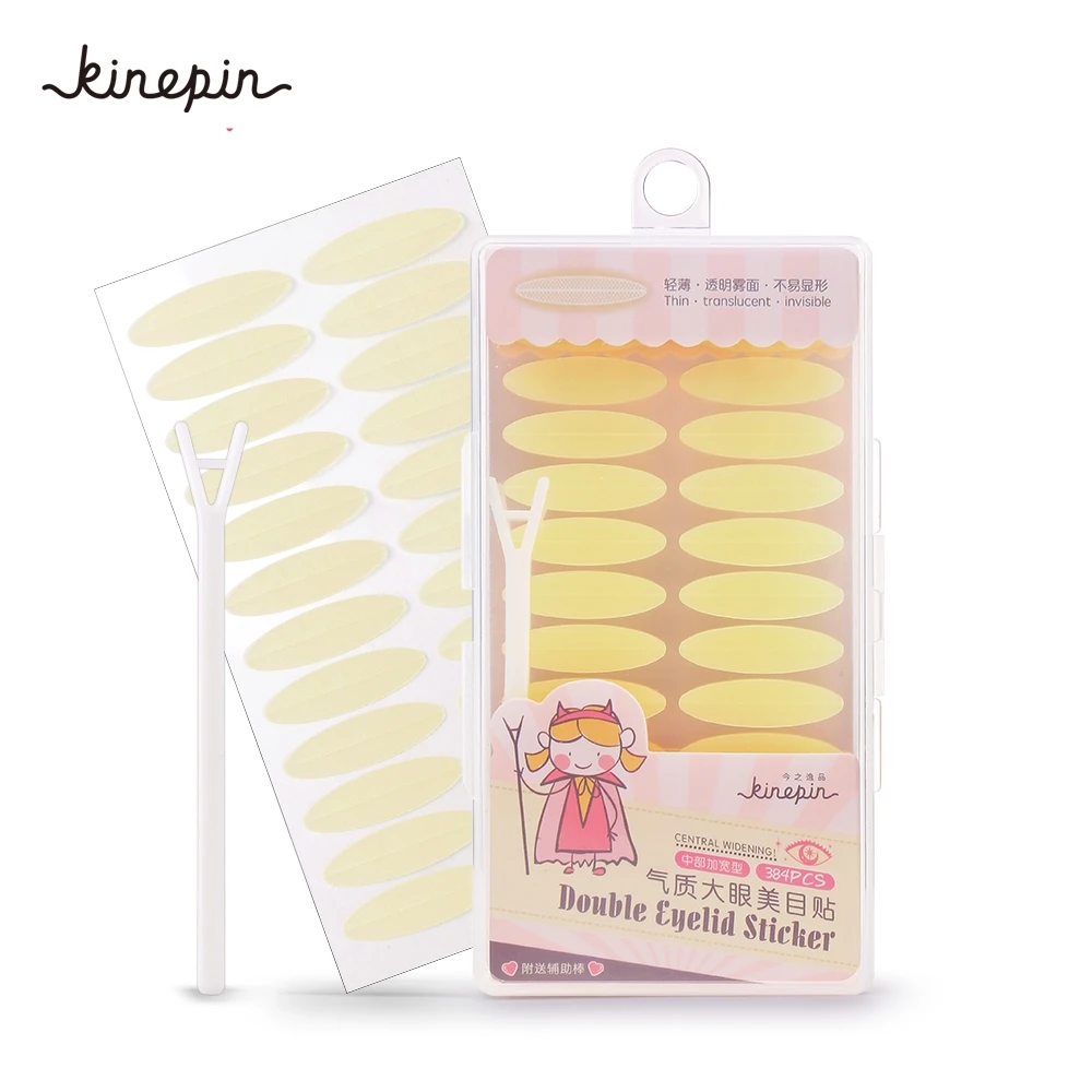 384 шт Макияж прозрачная бежевая полоса для век Большой Глаз Украшение Невидимый