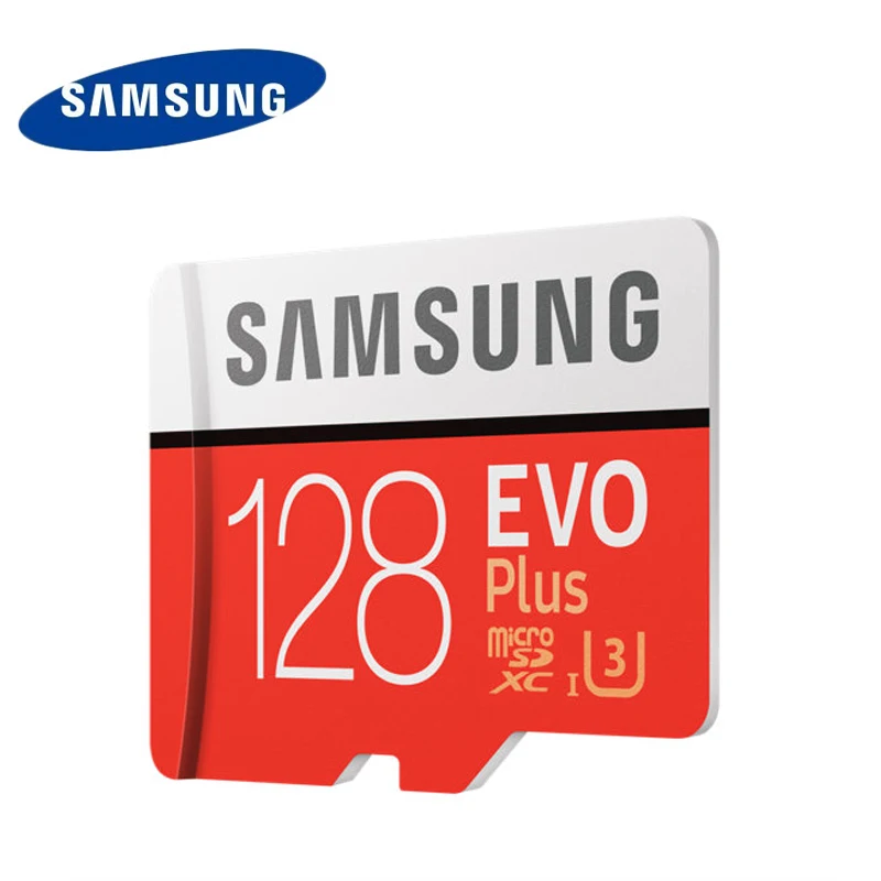 Карта памяти Samsung EVO Plus 128 ГБ флэш карта TF для видеооборудования модель 100 МБ/с. U3
