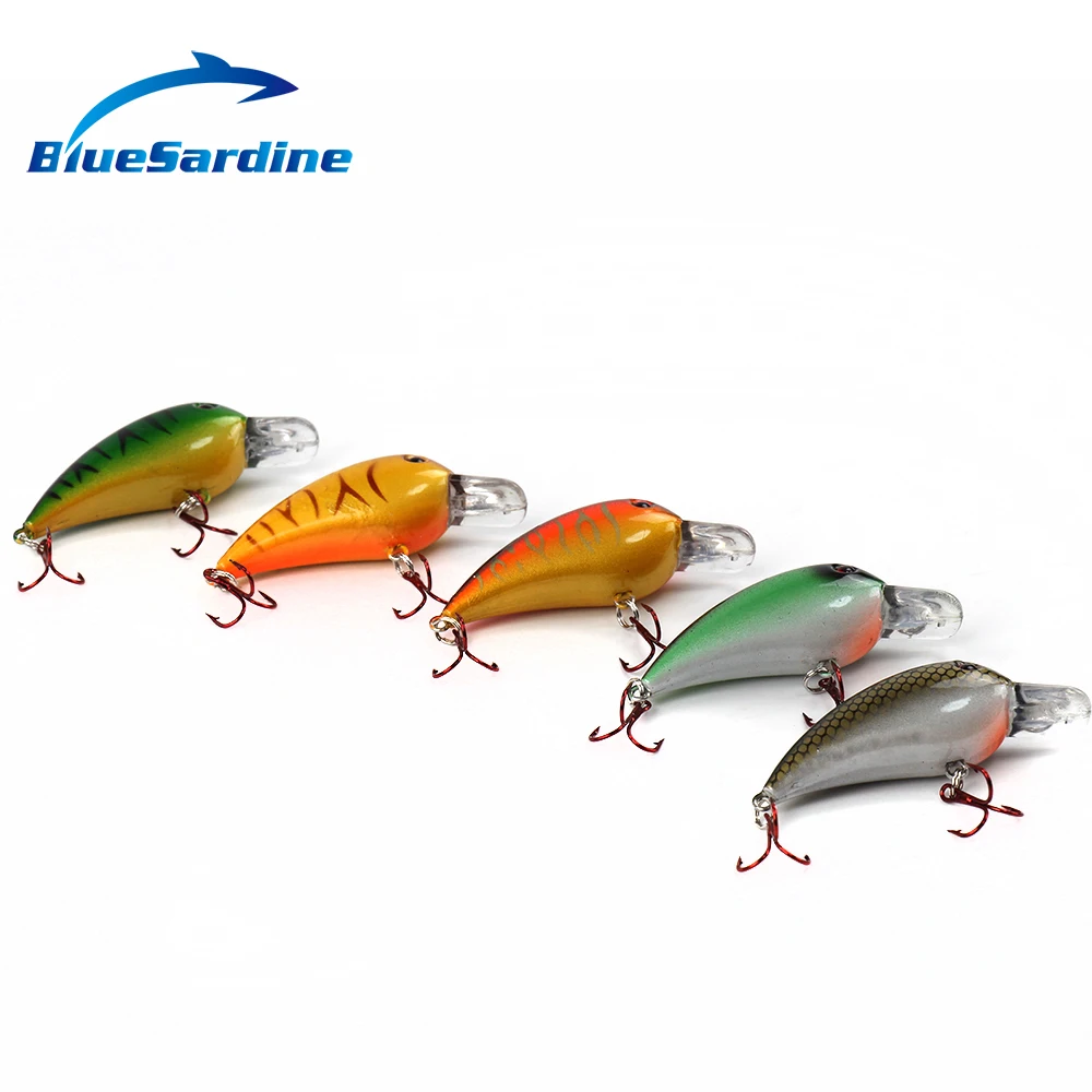 BlueSardine 5 шт. 7 6 г см кривошипная приманка рыболовная гольян жесткая пластиковая
