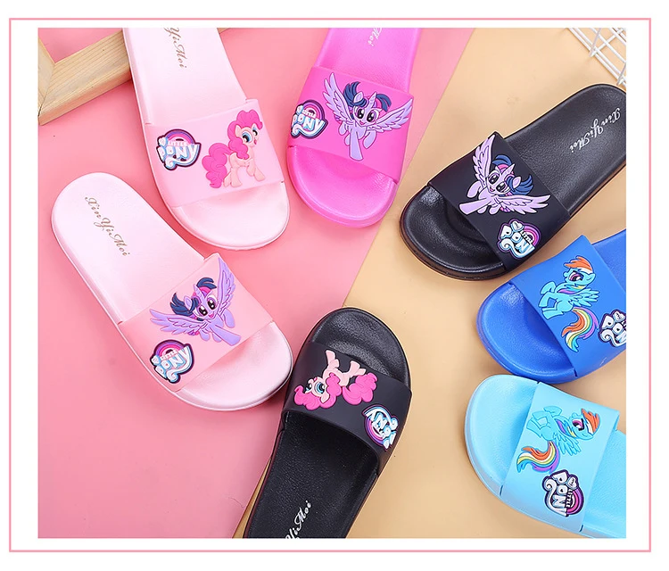 Милые летние тапочки для девочек детские тапочки chinelo мультфильм дружба Is Magic детские шлепанцы Zapatillas bebe детские Тапочки
