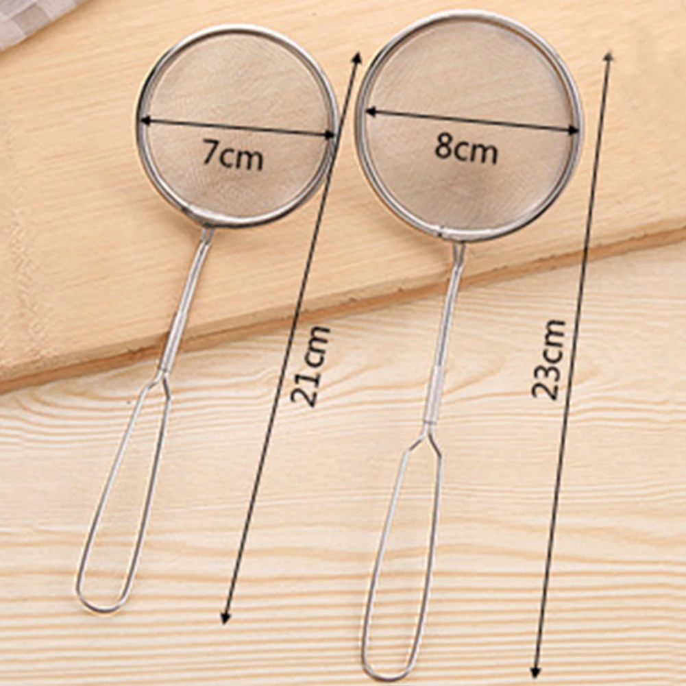 2 размера кухонные аксессуары из нержавеющей стали Совок Дуршлаг Сетка горячий