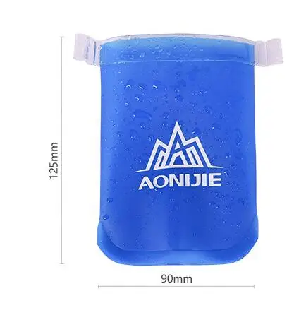 170ML AONIJIE 350 600 мл спортивная сумка для воды для бега, складная термополиуретановая мягкая колба для воды с длинной соломенной велосипедной сумкой - Цвет: 170ML
