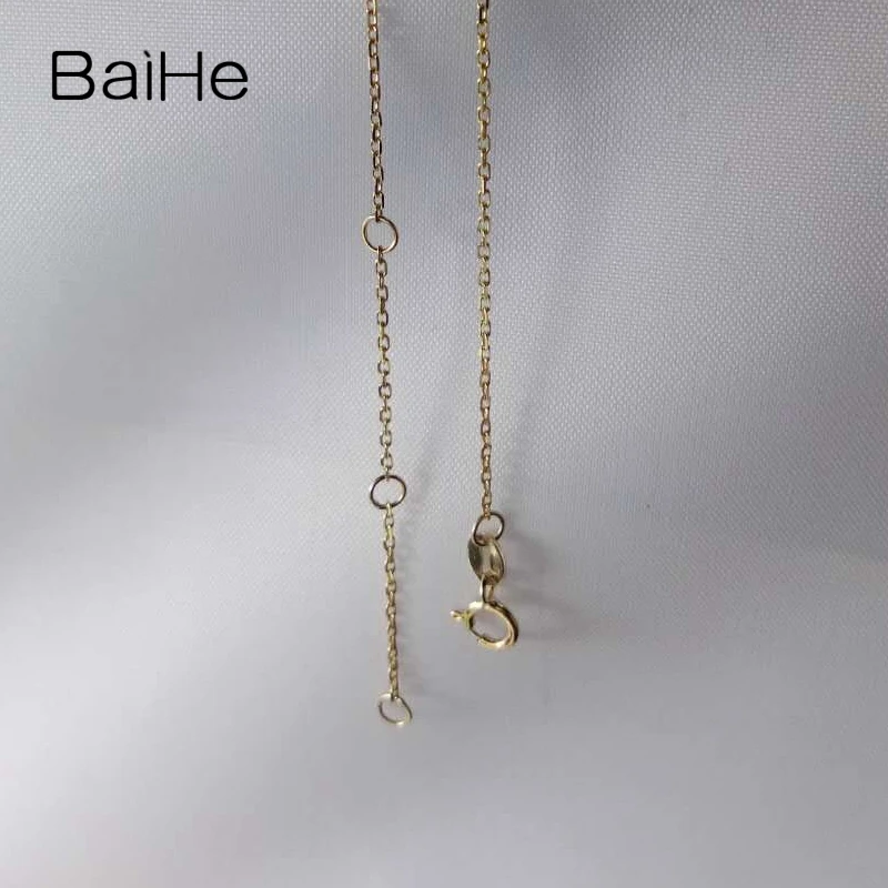 BAIHE 18K желтое золото 0 14 карат Круглые натуральный рубин помолвка ювелирные