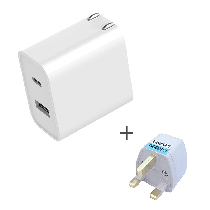 add UK adapter Оригинальное зарядное устройство USB Xiaomi 1A1C 30 Вт макс смарт-выход PD 2,0 QC 3,0 Быстрая зарядка type-C 5 В = 3A 9 В = 3A 15 В = 2A 12 В = 2,25 A type-A - Цвет: add UK adapter