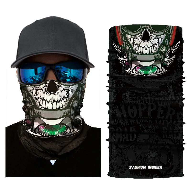 Cycling Face mask 3D Printing Ski Snowboard Balaclava Headband Bike Winter Windproof Bandana For Women Men | Спорт и развлечения