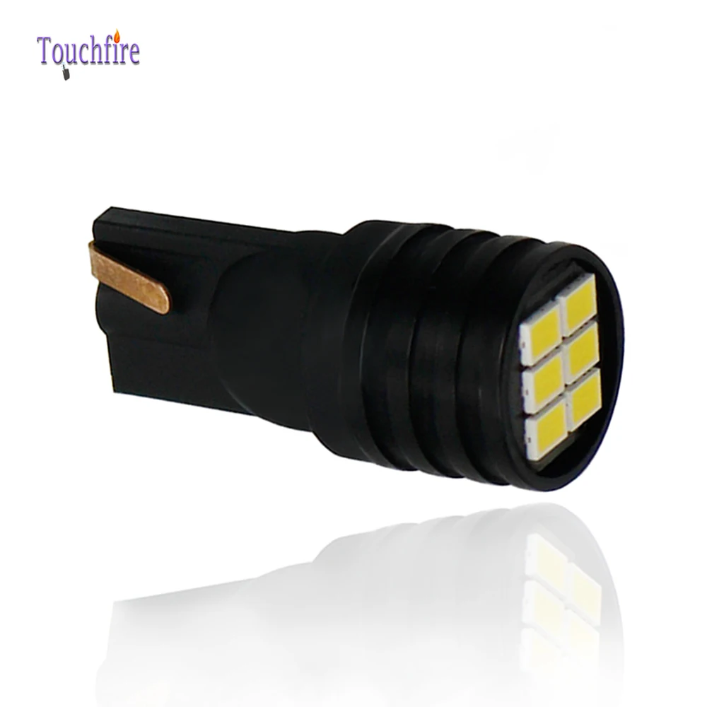 100 шт. Автомобильные светодиодные лампы T10 W5W 6SMD 194 168 Canbus 12 В|Сигнальная лампа| |