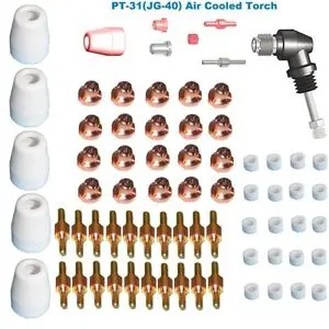 Ручная головка гофонарь PT31/JG40 + короткая насадка 25 шт. Короткий электрод Щит 5