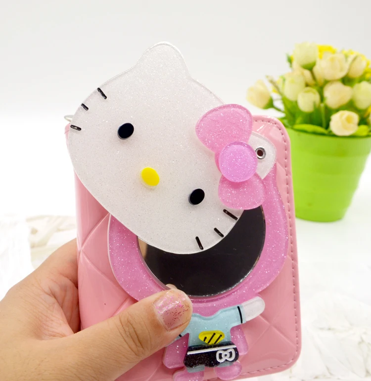 Роскошный брендовый зеркальный женский кошелек Hello Kitty M кожаный Женский