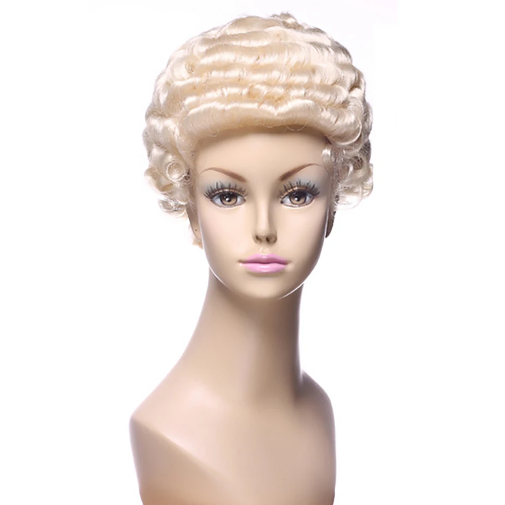 Женский короткий кудрявый блонд для девушек синтетические волосы высокое