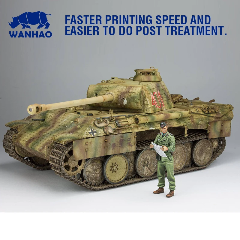 Wanhao 405 нм УФ смола для DLP/SLA 3d принтера, 3D-принтер фотопроводящая Смола 500 мл/бутылка