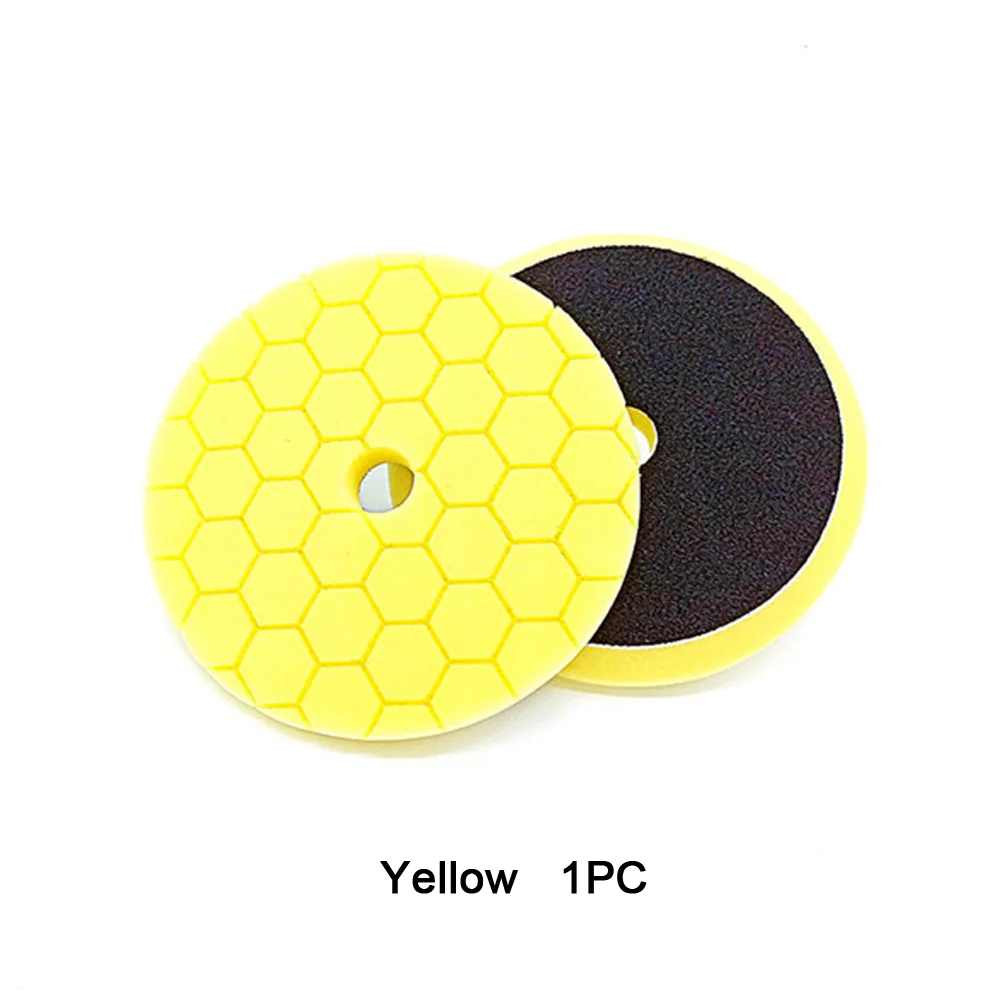 Yellow 1PC Полировочные прокладки 6 дюймов губка пенополиуретан для средство для полировки Da Green Heavy режущая площадка - Цвет: Yellow 1PC