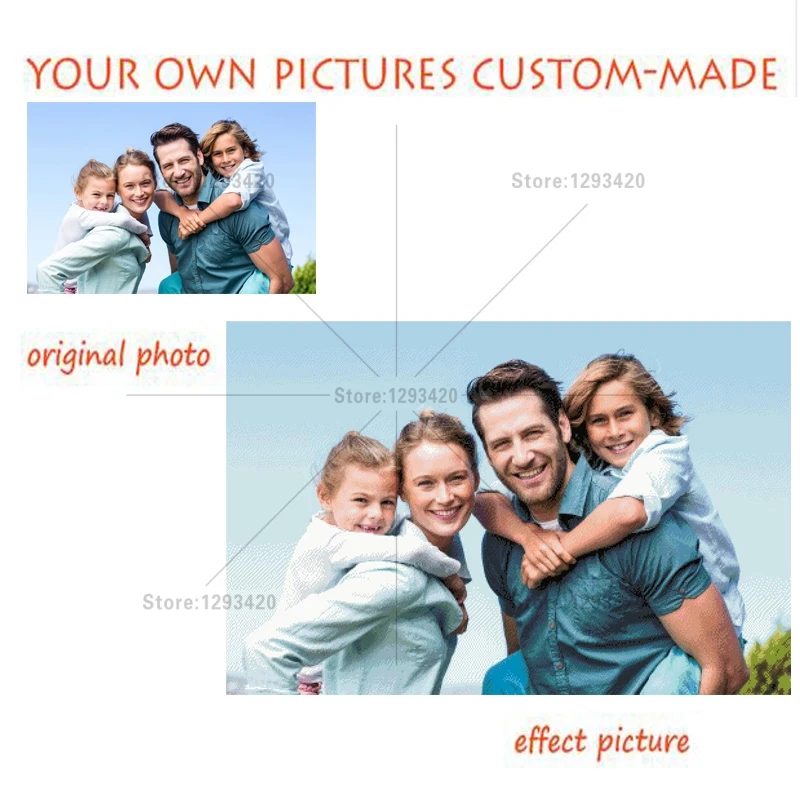 &quotФото на заказ&quot DIY Алмазная вышивка заказ 5D алмазная картина 3D домашний Декор