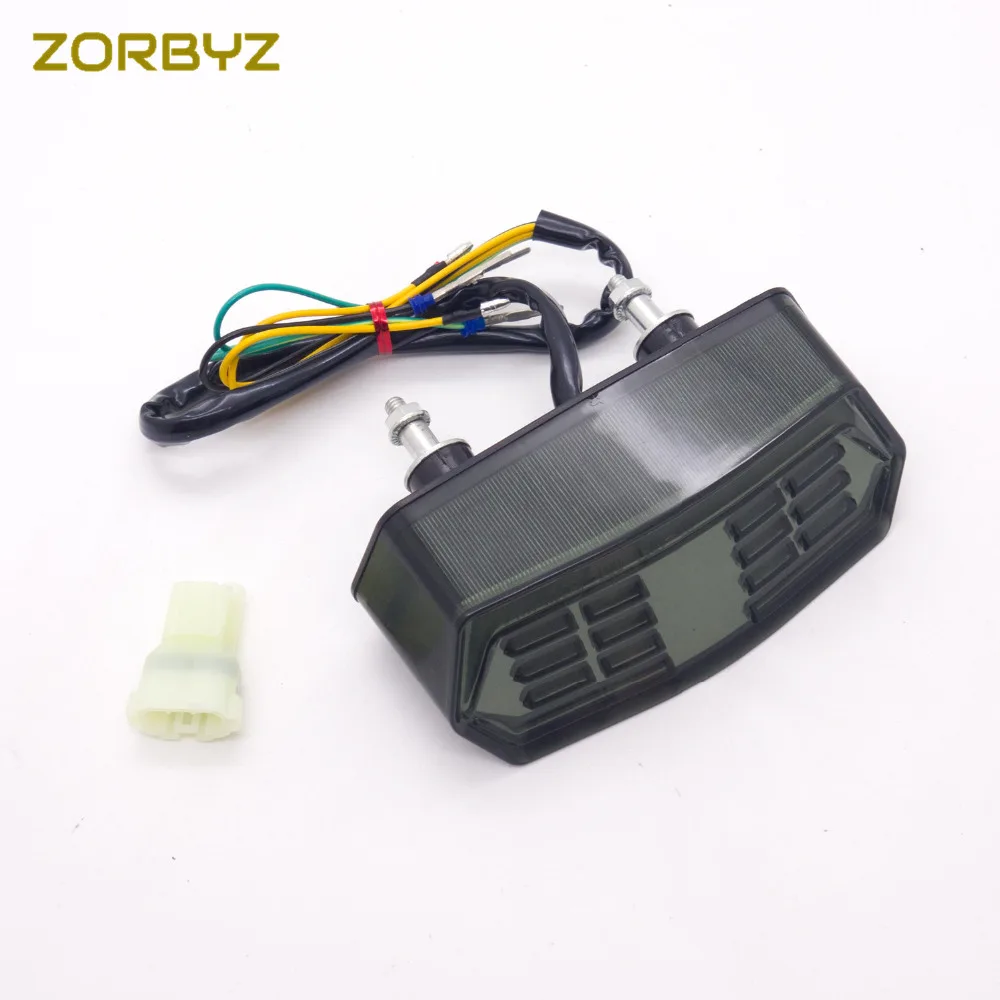 ZORBYZ черный светодиодный хвост тормозной поворотники Light для Honda гром MSX 125 CBR650F CTX700 CTX700N мотоцикл