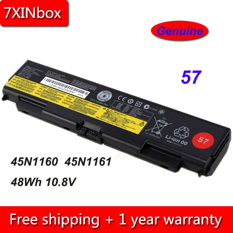 7XINbox 48Wh 10 8 V Подлинная 45N1160 45N1161 45N1150 45N1159 45N1145 батарея для ноутбука Lenovo ThinkPad T440P T540P